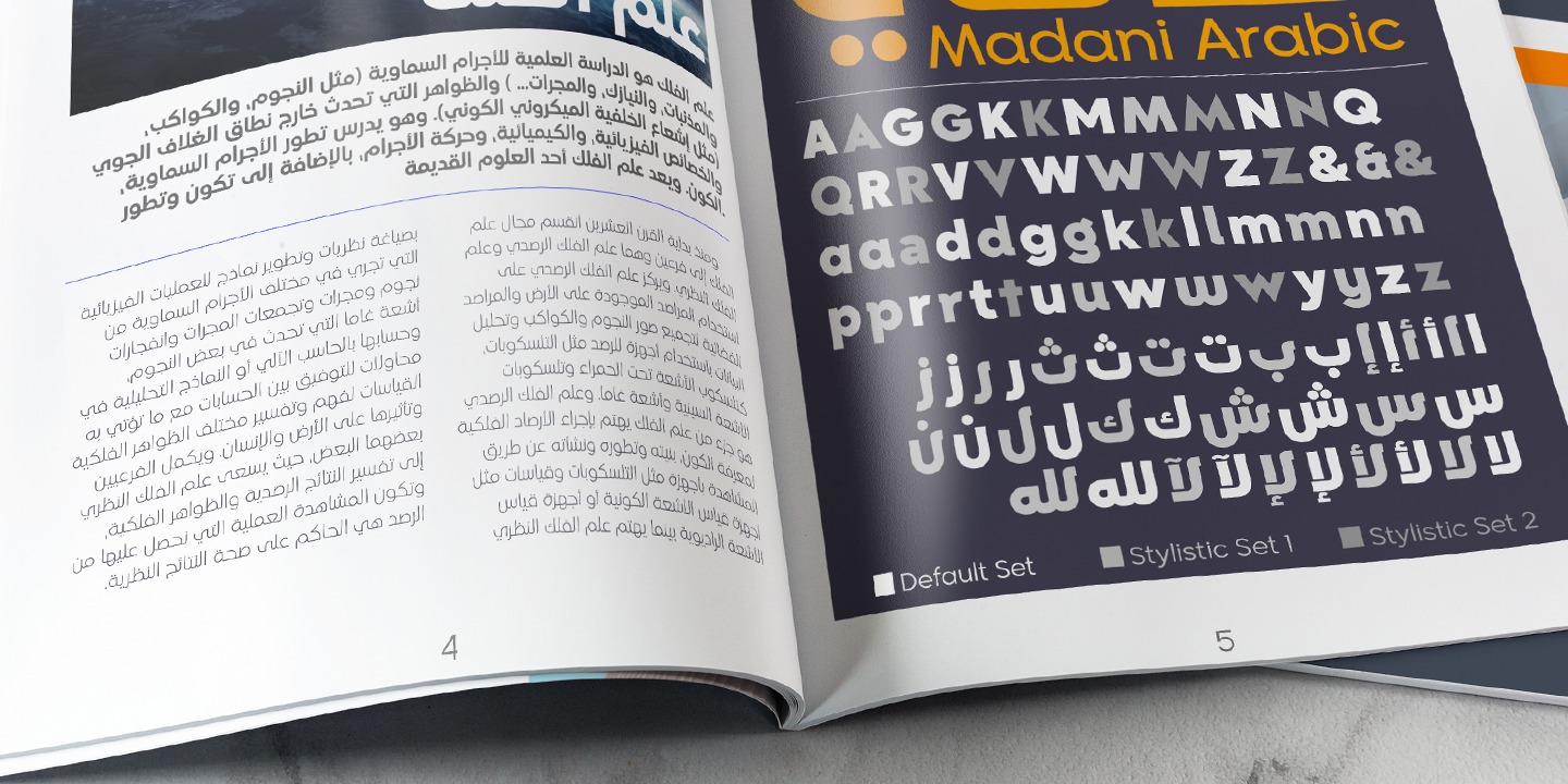 Przykład czcionki Madani Arabic Variable
